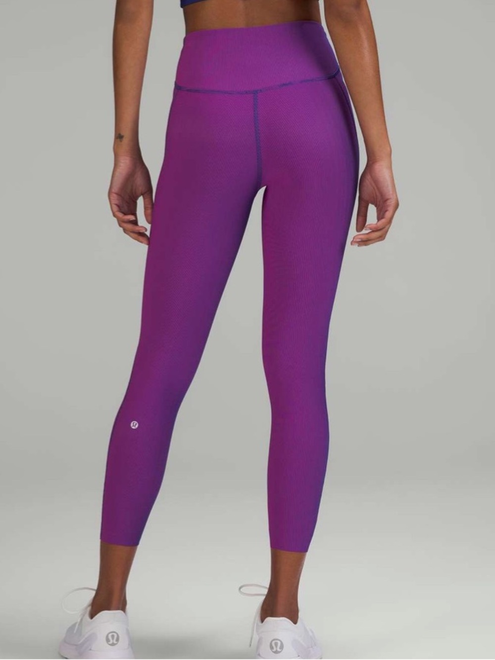 Lululemon Base Pace High-Rise Tight 25” Two-Tone Ribbed PsychicSonic Pink Size 6